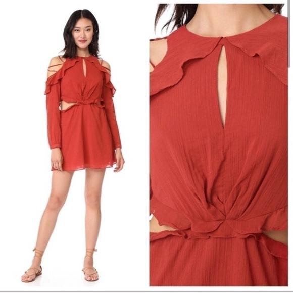 BNWT Red Carter Cutout Dress - Picture 3 of 10